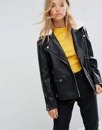 Get This Bershka S Leather Jacket Now Click For More Details Worldwide Shipping Bershka Faux Leather Lon Jackets For Women Biker Jacket Vegan Leather Jacket