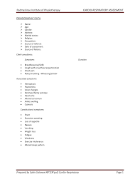 Pdf Cardio Respiratory Asessment For Physiotherapist