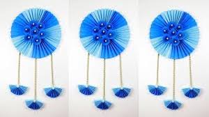 Compare prices on popular products in wall decor. Diy Wall Hanging With Paper Flower Wall Hanging Craft Idea Inspiration Kizdzone