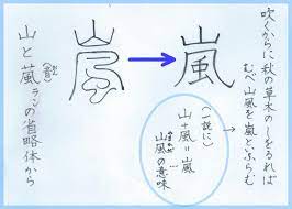 風は嵐、アイドルも嵐、いとをかし♪ | 60ばーばの手習い帳 - 楽天ブログ