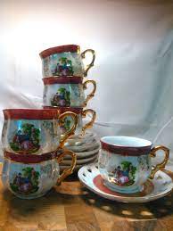 Vintage Imperial Japan Design Opal Lusterware Porcelain Tea Etsy Tea Cups Tea Cup Set Tea Cup Collection