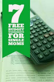 7 Free Single Mom Budget Worksheets Richsinglemomma Budgeting Worksheets Single Mom Budget Budgeting