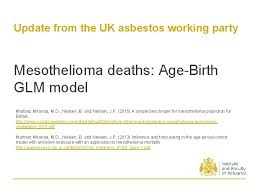 There are several groups available in the uk which can assist you through the process. Update From The Uk Asbestos Working Party John