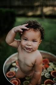 Do not exceed the water level from 8 cm or the belly button of your baby. 14 Baby Tub Ideas Bath Photography Baby Photoshoot Baby Bath