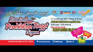 Berita baik buat pelajar atau sesiapa sahaja yang ingin melanjutkan pelajaran, mendapatkan pinjaman atau mencari pelbagai peluang pendidikan. Karnival Pendidikan Tinggi Negara 2017hd Cute766