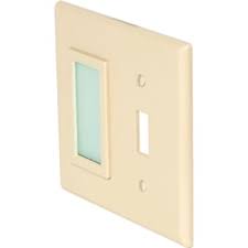 Sidelite Limelite 1 Gang Switch Plate Cover And Night Light Ivory Hd Supply