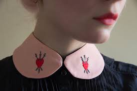 I would like to add an initial to the ribbed collar. Hand Embroidered Detachable Shirt Collars Make