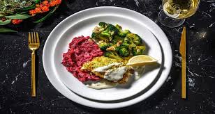 Gratinierter Heilbutt Mit Meerrettichsosse Rezept Hellofresh Rezept Meerrettichsosse Fisch Im Ofen Heilbutt