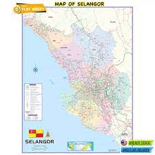 52, jalan maarof, bangsar baru, kuala lumpur operasi: Map Of Selangor 36 X 48 88 9cm X 120cm Lazada