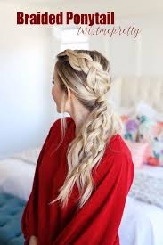 Christmas morning hairstyles is here for the 7th year!!! Braided Ponytail The Perfect Christmas Hairstyle Twist Me Pretty