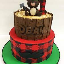 Pin By Andrea Walls On Cakes Lumberjack Baby Shower Cake Lumberjack Cake Cake