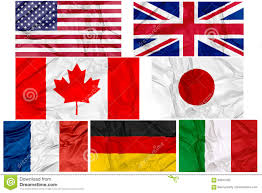 From country outline maps to icons with flag colors,this powerpoint bundle covers them all.this bundle includes ppt maps of g7 countries: Flaggor Av Lander G7 Stock Illustrationer Illustration Av Bifokal 93543785