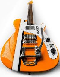 Orange Bigsby Guitar Guitar Music Guitar Fender Guitars