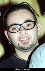 Milan italy 1999-02-28 : NSYNC, Lance Bass, JC Chasez, Joey Fatone, Chris  Kirkpatrick and Justin Timberlake during the photo session Stock Photo