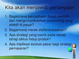 Soal manajemen strategi esmedia indonesia pertanyaan tentang evaluasi dan pengendalian strategi, 12 11 2019 jadi jawabanya terserah boleh tidak diterapkan evaluasi strategi asal perusahaan berkembang pesat dan memuaskan ke arah tujuan yg telah ditetapkan akan tetapi lebih baik jika. Bab 10 Membentuk Positioning Merek Ppt Download
