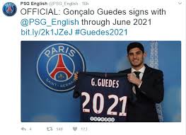 Born 29 november 1996) is a portuguese footballer who plays as a winger, and occasionally as a second striker. Psg Sign Next Cristaino Ronaldo And Man Utd Target Goncalo Guedes For 21m Foottheball