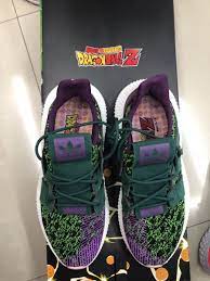 The prophere model pays tribute to gohan's nemesis, cell, assuming the distinctive green colorway of his exoskeleton, contraste Dragon Ball Z Adidas Prophere Cell Release Date Sneaker Bar Detroit