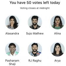 In week 7 eliminations theses contestants have been nominated for eviction. Bigg Boss Malayalam 2 Vote Week 11 Total 8 Contestants Have Been Nominated To Be Evicted This Week Telegraph Star