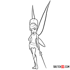How To Draw Vidia The Pirate Disney Fairies Sketchok Learn to draw disney characters. how to draw vidia the pirate disney