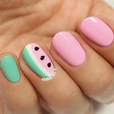Cute summer nails striped nails cute nails. 20 Cute Summer Nail Design Ideas Best Summer Nails Of 2017