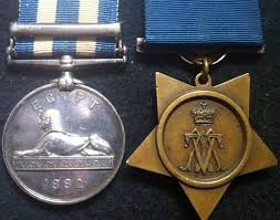 AN EGYPT MEDAL (1882) (Tel-El-Kiber) & KHEDIVES STAR (1882) PAIR. To:  12517. Gunner James