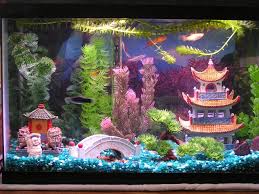 Asian Tank Fish Tank Themes Cool Fish Tank Decorations Fish Tank Decorations