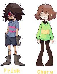 Redesigns of my Old 2016 Undertale AU's designs of Chara and Frisk (They  haven't changed much lmao) : rUndertale