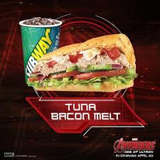 They then sent the samples to a commercial food testing lab, where they tested to see if the substance had any of the 5 different tuna species. Subway Avengers Tuna Bacon Melt Justsaying Asia