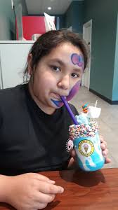 Majestic Shakes are here!!! Now offering this cotton candy majestic shake,  as well as a cookie dough majestic shake! Come out and try one today!