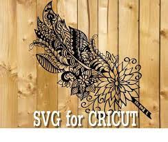 Download Feather Mandala Svg Zentangle Feather Svg Intricate Svg Etsy Mandala Feather Mandala Svg Mandala