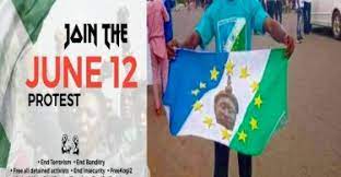 The abuja protest was to prepare ground for the june 12 nationwide protest. Hhcu Sadfujhmm