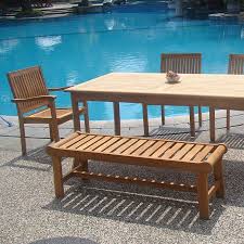 #3 great deal furniture wood/wicker dining set with water resistant cushions. Teak Patio Furniture Beachfront Decor