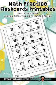 Practice math facts including multiplication, division, addition, and subtraction, and much more. Math Practice Flashcards Printables Woo Jr Kids Activities Children S Publishing