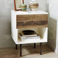Reclaimed Wood Lacquer Nightstand Reclaimed Wood Nightstand Pine Bedroom Furniture Bedroom Furniture Makeover