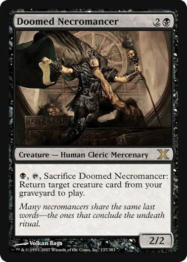 Doomed Necromancer MTG - Tenth Edition #137 (English) | Magic: The Gathering