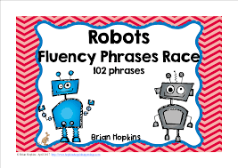 Robot Sight Word Fluency Phrases Race Sight Word Fluency Sight Words Fluency