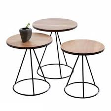 Check out our round wood coffee table selection for the very best in unique or custom, handmade pieces from our coffee & end tables shops. Arcata Solid Wood Round Nest Of Table Set Of 3 Furnituredirect Com My