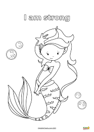 Let this mythical creature guide your children on an educational journey with this collection of mermaid worksheets. Mermaid Coloring Pages Mermaid Affirmation Coloring Pages Kiddycharts