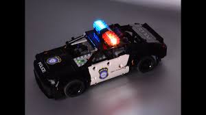 Dodge challenger hellcat police car. Lego Moc Dodge Challenger Srt Demon Hellcat Police Car By Nura Technic Rebrickable Build With Lego