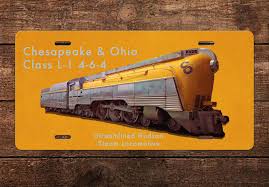 Image result for Federal Yellow 1956 Chesapeake and Ohio Railroad