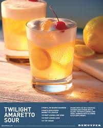 Twilight Amaretto Sour Drink Recipe Dekuyper Recipe Amaretto Sour Jim Beam Bourbon Sour
