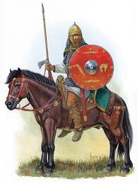 Visigothic Roman Cavalryman The Quid Pro Quo For Allowing The Goths To Settle On Imperial Land Remain Ilustraciones Historicas Guerreros Celtas Edad Antigua