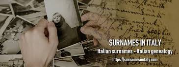 Stating the date in which the name was changed and its original name. Surnames In Italy Posts Facebook
