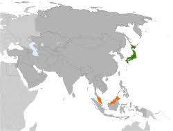 Economy japan malaysia malaysia religion japan malaysia vs. Map Indicating Locations Of Japan And Malaysia Japan Relatable Malaysia