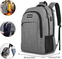 MoFut Rucksack Herren Groß, 15,6 Zoll Laptop Rucksack mit Verstellbarer  Schnalle und Gepäckgurt, Daypacks mit Laptopfach, Backpack Handgepäck  Rucksack ...