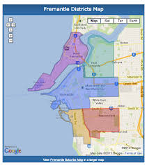 Fremantle Boundaries Map Fremantle Western Australia Fremantle Map Hill Park