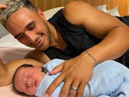 Baby joy for North Queensland Cowboy superstar Valentine Holmes