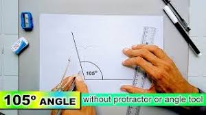 Facebook gives people the power to share and makes the. How To Draw 105 Degree Angle Without Protractor Using Compass Youtube