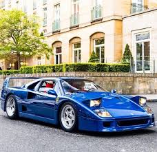 Tdf Blue F40 Ferrari F40 Cool Car Pictures Upcoming Cars