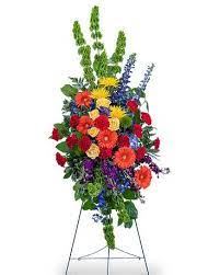Vibrant Life Standing Spray In Dayton Oh Furst The Florist Greenhouses
